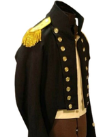 Vestes matelassées lavées pour hommes, style vintage britannique, imperméables, grande taille, tunique d'hiver, tressées, style hussard, vente en gros