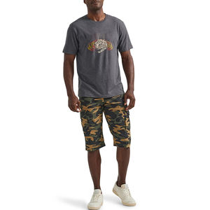 Quik Dry 100% algodón bordado Streetwear Cargo Shorts logotipo personalizado hombres verano Casual verano Multi-Bolsillo camuflaje - Product Image 1