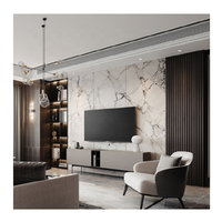Revêtement mural composite bois-PVC de haute qualité, écologique, effet marbre 3D, insonorisant, imperméable, ignifuge et fluorescent pour chambre et salle à manger