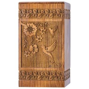 Finition lisse pour les élégantes urnes de stockage de cendres de crémation Urne en palissandre personnalisable faite à la main pour les cendres humaines de l'exportateur indien - Product Image 1