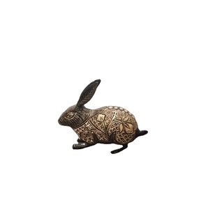 Escultura de conejo personalizada, escultura de Metal elegante para Decoración de mesa, uso de lujo, habitación de Hotel, restaurante, bajo pedido mínimo - Product Image 1