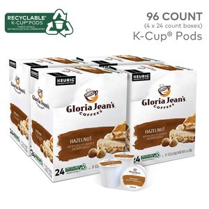 Café Gloria Jean's con Sabor a Avellana, Cápsulas Individuales Keurig K-Cup, Café Tostado Medio, 96 Unidades - Product Image 6