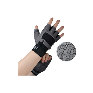 Gants de gymnastique au poignet pour l'haltérophilie et l'entraînement avec support de sangle réglable et poignée rembourrée antidérapante - Product Image 1
