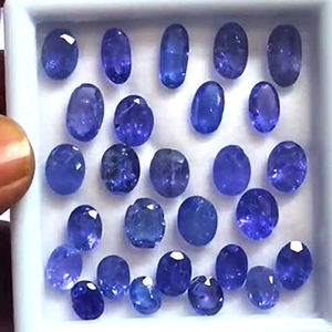 130 pièces de Tanzanite bleue naturelle de 6 mm à 11 mm, formes ovales, poire, rondes, octogonales, facettées, 155 carats, lot de pierres précieuses de bonne qualité, coupées, 186 $ US pour tout le lot - Product Image 3