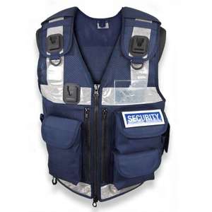 Custom Security Men Strong Material Reflective Safety clothing <b>Vest</b> Black security <b>Vest</b> road safety <b>Tactical</b> <b>Vest</b> - Product Image 1