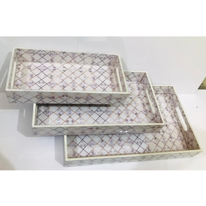 Plateau de service en bois au design moderne, plateau de taille personnalisée, prix de gros pour les collations, pizza, usage polyvalent, maison et mariage - Product Image 6