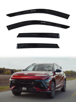 Visera para Ventana de Auto GCS Hyundai Kona 2024-ON AWD/FWD, Doble Adhesivo, Acrílico, Plástico, Instalación con Cinta 3M, Protección, Decoración