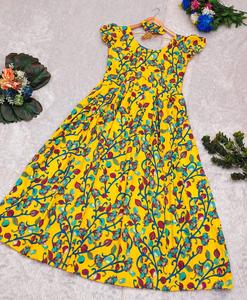 เดรสแม็กซี่ผ้าฝ้ายนุ่มแขนระบายใส่สบายในฤดูร้อนและสไตล์ที่น่าทึ่ง - Product Image 6