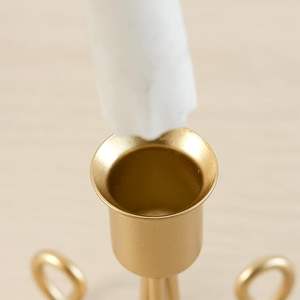 เชิงเทียนโลหะลวดลายที่ซับซ้อนสำหรับใช้ในบ้านเทศกาลคริสต์มาสการออกแบบตกแต่งภายในที่เป็นเอกลักษณ์ - Product Image 3