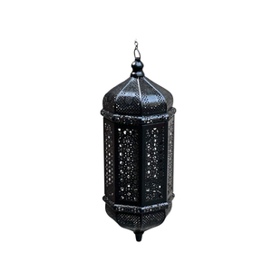 Handcrafted Moroccan Style <b>Black</b> Metal Hanging <b>Lantern</b> Premium Quality Eco-Friendly Christmas Decorative <b>Candle</b> Holder Indoor - Product Image 1