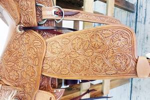 Selle Wade en cuir occidental de qualité supérieure fabriquée à la main pour plus de confort et de durabilité - Product Image 3