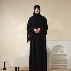 Wholesale Middle Eastern Stylish Women's <b>Abaya</b> Muslim Dress Custom Plated Loose Women Abayas Dubai Fashion Islamic Women's <b>Abaya</b> - Product Image 6