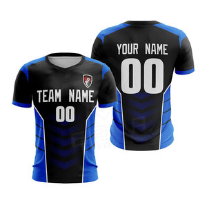 ชุดฟุตบอลระบายอากาศได้ดีเสื้อฟุตบอลสีดำและสีขาว - Product Image 5