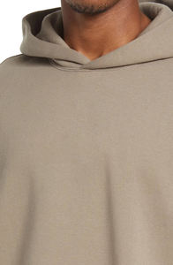 Vente en gros 100% coton sweat à capuche tendance pour hommes épais poids lourd surdimensionné conception doublée sweat à capuche uni blanc comprenant une taille plus - Product Image 3
