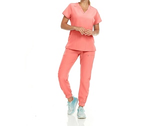 Conjuntos de Uniformes Médicos Transpirables de Poliéster, Algodón y Spandex para Enfermeras, Uniformes Médicos Cómodos para el Cuidado de la Salud - Product Image 4