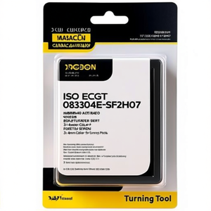 Inserto de Torneado Indexable ISO ECGT 080304E-SF2H07, Diámetro del Orificio 3.4mm, Color Plateado, Paquete de 10 para Herramientas de Torneado - Product Image 2