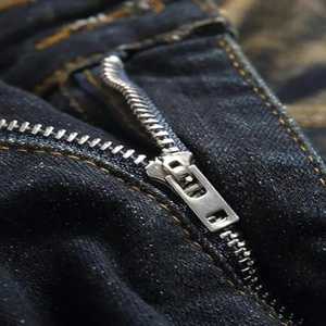 กางเกงขาสั้นผ้าเดนิมผ้าฝ้ายฟอกสีเข้มสำหรับผู้ชายแฟชั่นวินเทจสำหรับฤดูร้อน - Product Image 6