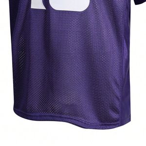 Último Estilo, MOQ Bajo, Ropa Deportiva Retro de Malla con Cuello en V para Adultos, Personalizada, OEM, Color Porthole, Jersey de Fanático del Fútbol Americano - Product Image 5