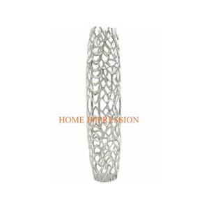 Vases à fleurs luxueux en laiton fantaisie de conception tendance Vases à fleurs en aluminium en métal poli doré faits à la main d'Inde - Product Image 4