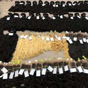 Vente en gros de paquets de cheveux d'usine trame naturelle soyeuse lisse facile à faire des perruques extension de cheveux bruts vietnamiens - Product Image 2