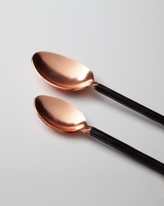 Customized Logo Metal Handmade <b>Flatware</b> <b>Set</b> Of Four Pieces With Rose Gold Finishing For Restaurant Hotel Wedding - Product Image 3