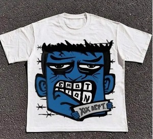 T-shirt à manches courtes pour hommes et femmes, streetwear ample Hip Hop décontracté, unisexe, été, coton, surdimensionné - Product Image 1