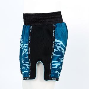 Shorts de bain unisexes Blaze Fight Wear pour hommes, taille mi-haute, 100 % polyester, écologiques, imperméables, respirants, séchage rapide, service OEM - Product Image 1