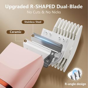 Rasoir électrique imperméable et indolore pour l'épilation du corps, lame en céramique - Product Image 6