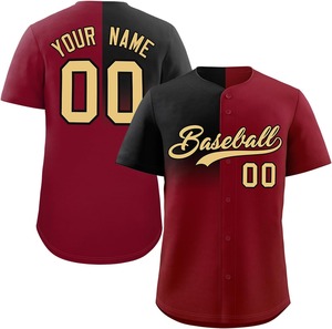 Camiseta de béisbol para jóvenes/adultos con malla transpirable allover sublimación impresión color contraste rendimiento ajuste fábrica OEM - Product Image 5