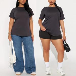 T-shirts pour femmes 100% coton de haute qualité à bas prix, prix de gros, vêtements longs avec motifs 3D, tissu de haute qualité - Product Image 6