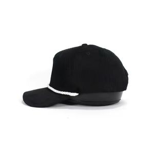 Vietnam usine faible taxe personnaliser 2D 3D lettres broderie 5 panneaux coton Baseball chapeaux personnalisé blanc corde casquettes Snapback fermeture - Product Image 4