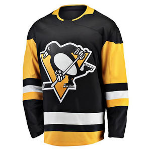 Fabricante OEM diseño profesional poliéster Hockey uniforme personalizado bordado aparejos sarga Logo Hockey sobre hielo Jersey - Product Image 4