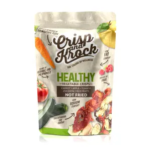 Italian Vegetable Mix Crisps and Krock Not fried 8 packs for food service for export