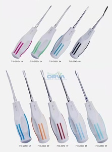 Ensemble d'instruments chirurgicaux dentaires autoclavables avec poignée en plastique de 9 pièces Instruments électriques manuels Élévateurs radiculaires peu invasifs - Product Image 6