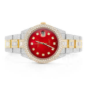 Custom Stainless Steel <b>Square</b> Quartz Icedout Bust Down Moissanite VVS Diamond Luxury Fashion Hip Hop <b>Watch</b> - Product Image 1