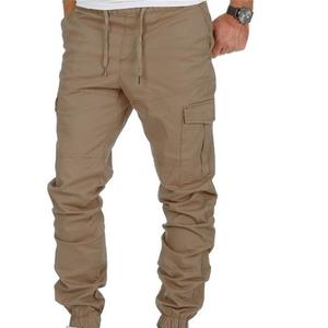Pantalon cargo OEM pantalon cargo conçu pour les états-unis décontracté cheville nouée cordon coton hommes résistant à l'usure grande taille Hip Hop - Product Image 6