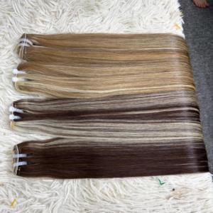 100% Extensions de cheveux humains bruts vietnamiens Genius Weft Hair Bundle in Natural Straight Piano Color Toutes les tailles - Product Image 4