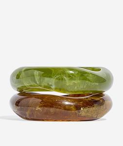 2024 Fashion Big Transparent Clear Chunky Thick Acrylic Resin <b>Bracelets</b> Bangles Jewelry Women from f s international - Product Image 3