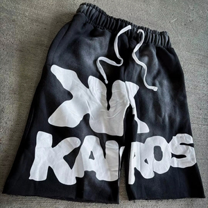 Pantalones Cortos de Verano para Hombre GUCHA SPORTS, Estilo Vintage, Lavado Ácido, Tejido Francés, con Cordón Ajustable, de Secado Rápido y Bajo Deshilachado, Estilo Urbano - Product Image 1