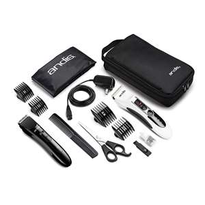 Kit Profesional de 13 Piezas para Cortar el Cabello en Casa, Combo Select Cut, Motor Eléctrico Recargable, Acero Inoxidable, Spray Ajustable, Estilo Francés RV - Product Image 1