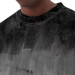 เสื้อ200gsm ผ้าฝ้ายพลัสไซส์สำหรับผู้ชายเสื้อผ้าสำหรับผู้ชายเสื้อยืดธรรมดาแบบสั่งทำ - Product Image 6