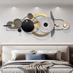 Handcrafted Metal Modern Wall Art Multicolor Unique Modern Accent for Stylish Interiors Wall Art (Size 46x26 Inch) - Product Image 2