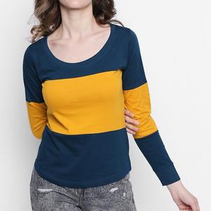 Camisetas al por Mayor para Mujer, Combinación de Colores, 100% Algodón, Mangas Largas, Gruesas, Antiarrugas, Marca Privada, Camisetas Urbanas OWM - Product Image 2