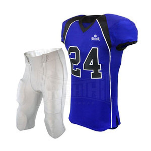 Vente en gros de vêtements de sport à col en V, numéro d'équipe personnalisé, uniformes de football américain sublimés OEM - Product Image 6