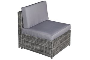 Modern Classic <b>Rattan</b> 7 PCS <b>Sofa</b> Set KD with Cushions Tempered Glass Table Garden Furniture Patio Courtyard Leisure Waterproof - Product Image 5