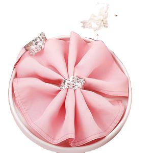 Juego de tres servilletas de acero inoxidable hechas a mano, con esmalte Floral, de fábrica, de alta calidad - Product Image 1