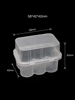 Boîte de rangement rectangulaire en plastique écologique de 3 ml, 6 flacons, couleur personnalisée, gaufrage personnalisable, matériaux recyclés, peptide