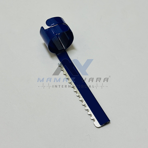 Navaja de Afeitar de Alta Calidad para Adelgazar el Cabello, de Acero Inoxidable, con Anillo para el Dedo, Azul, para Uso Profesional en Salones y Barberías - Product Image 5