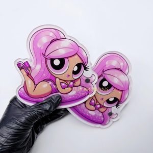 Tuiles magnétiques en acrylique durable de qualité supérieure, style Kawaii Gothique Cartoon, pour pinces à extensions de cils, personnalisables et multifonctionnelles - Product Image 6