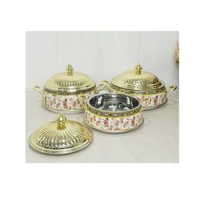 Decoración redonda para mesa de comedor, cazuela de acero inoxidable, olla caliente, cazuela con tapa superior, olla calentada - Product Image 4